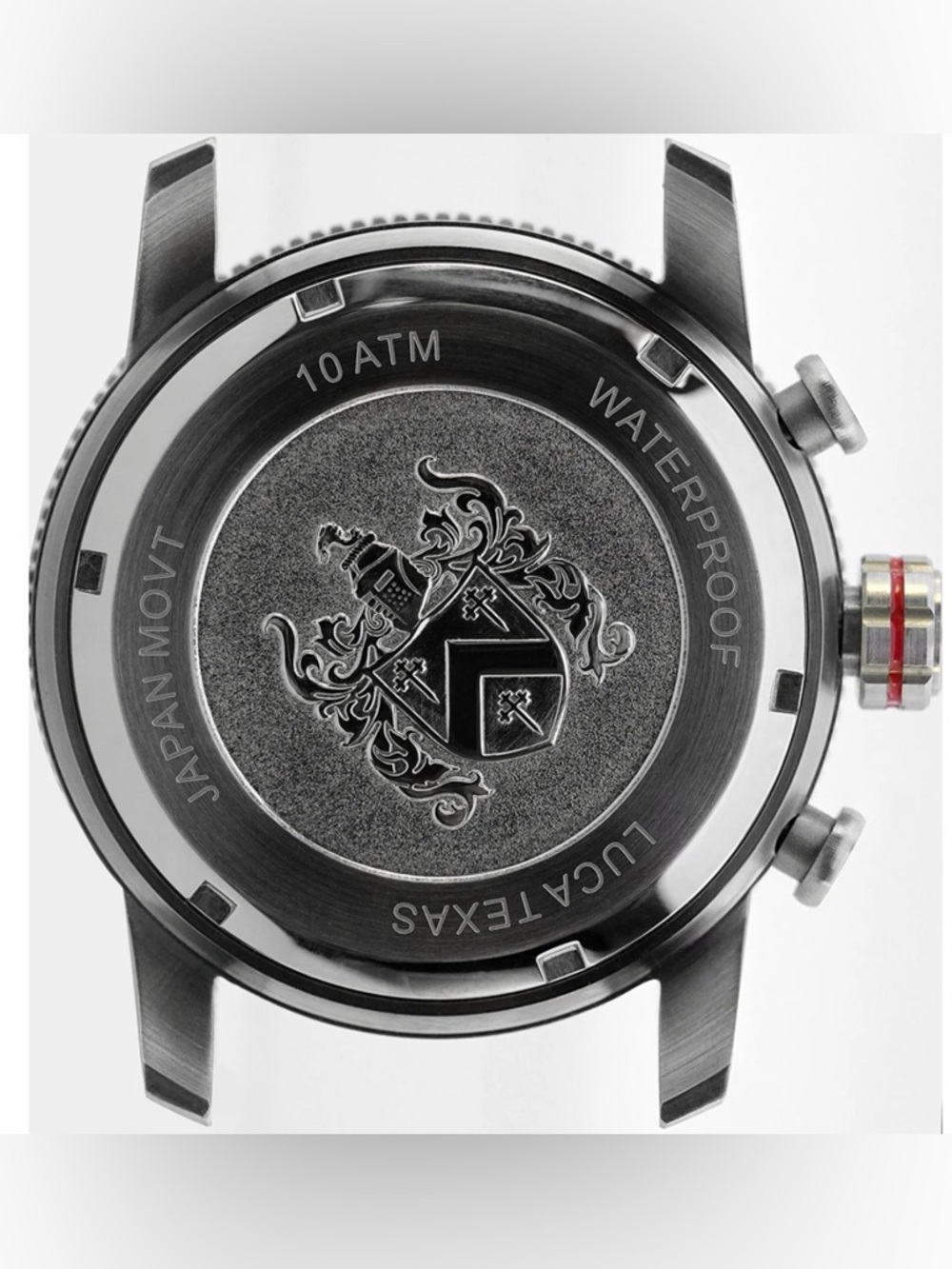 Luca Orange Dial Chronograph Watch - Face Only - Picture 2 of 4